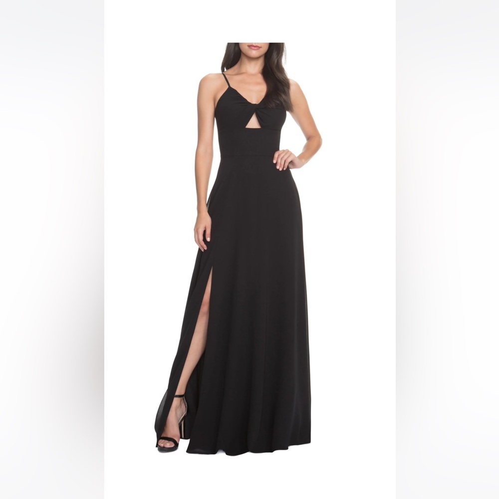 Dress the Population black chiffon fancy dress